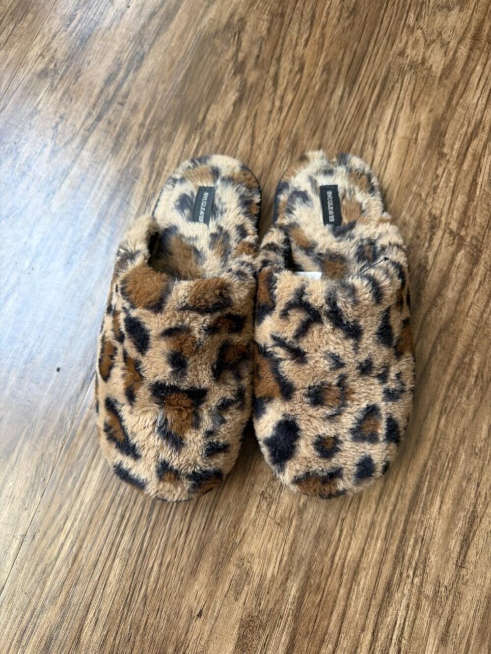 Women's Fuzzy Scuff Slippers Snug Leaves Soft Comfy Memory Foam Non-slip Indoor